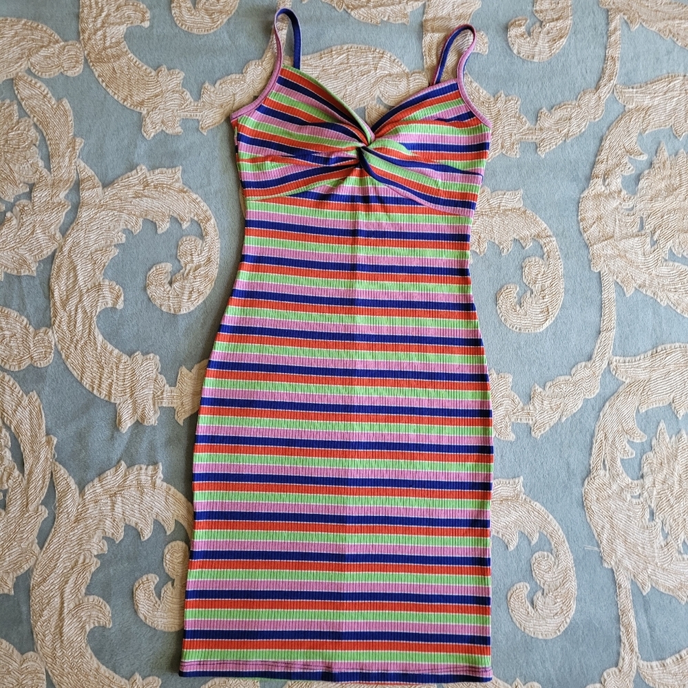 Rib knit bodycon minidress